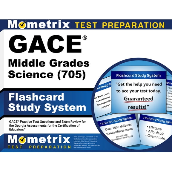 GACE Middle Grades Science (705) Flashcard Study System