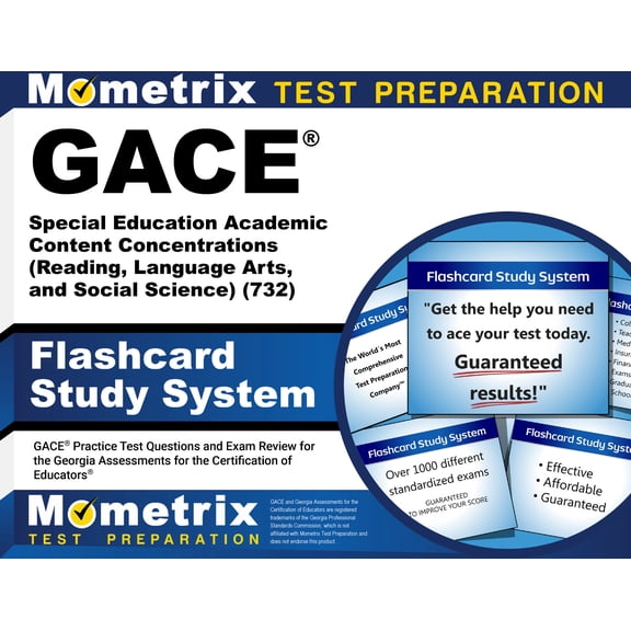 GACE Special Education Academic Content Concentrations (Reading, Language Arts, and Social Science) (732) Flashcard Study System