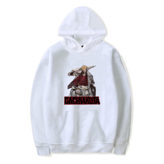 GACHIAKUTA Anime Hoodie Street Trend Printed Long Sleeve Pullover with Pocket