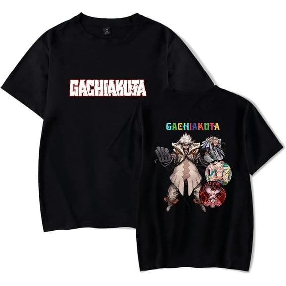GACHIAKUTA Cartoon T-shirt Street fashion clothing Harajuku round neck short sleeve