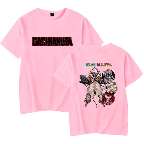 GACHIAKUTA Cartoon T-shirt Street fashion clothing Harajuku round neck short sleeve