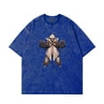 thumbnail image 1 of GACHIAKUTA cartoon T-shirt Retro washed design Cotton round neck short sleeve tops, 1 of 8