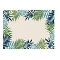 thumbnail image 1 of GAD Great American Distributors American Transitional Floral Green 8 x 10 ft. Area Rug, 1 of 3