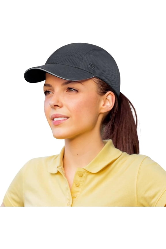 Women's Race Day Running Cap Performance Mesh Hat - Excellent Ventilation, Lightweight, Reflective Safety