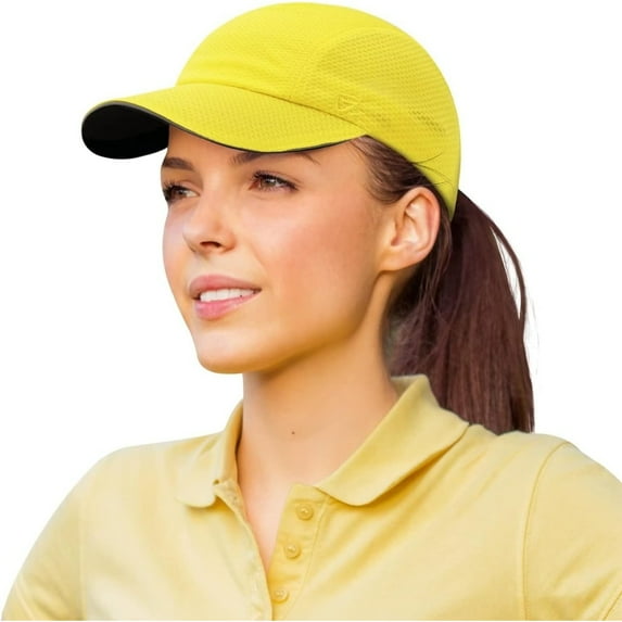 GADIEMKENSD Women's Race Day Running Cap Performance Mesh Hat - Excellent Ventilation, Lightweight, Reflective Safety