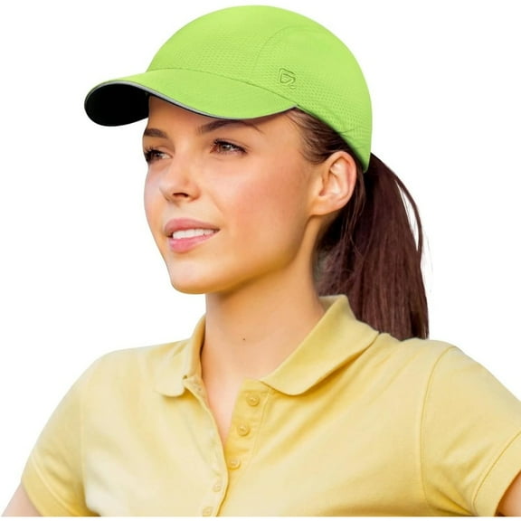 GADIEMKENSD Women's Race Day Running Cap Performance Mesh Hat - Excellent Ventilation, Lightweight, Reflective Safety