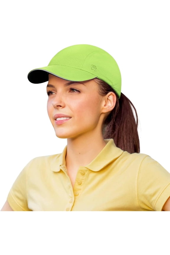 Women's Race Day Running Cap Performance Mesh Hat - Excellent Ventilation, Lightweight, Reflective Safety
