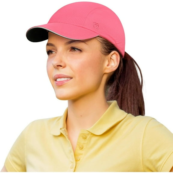 GADIEMKENSD Women's Race Day Running Cap Performance Mesh Hat - Excellent Ventilation, Lightweight, Reflective Safety