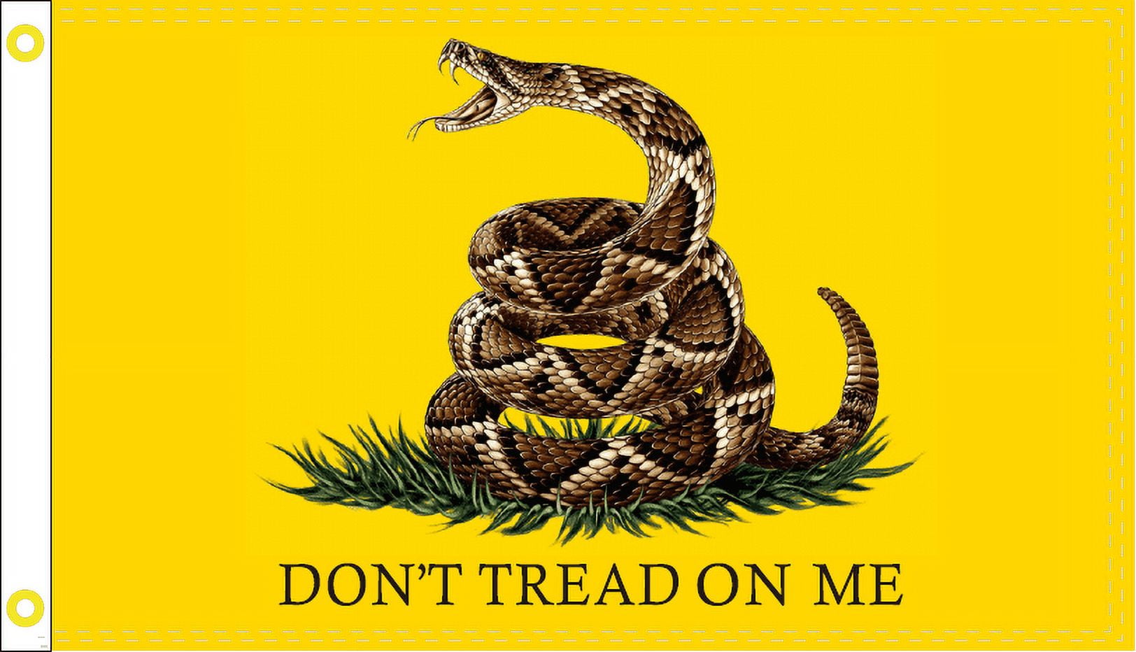 GADSDEN DONT TREAD ON ME LIVE RATTLE SNAKE YELLOW USA FLAG 2X3 FLAGS 150 NYLON
