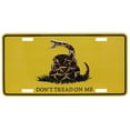 thumbnail image 1 of GADSDEN FLAG DON'T TREAD ON ME AMERICAN FLAG LICENSE PLATE TAG 6 BY 12 INCHES, 1 of 1