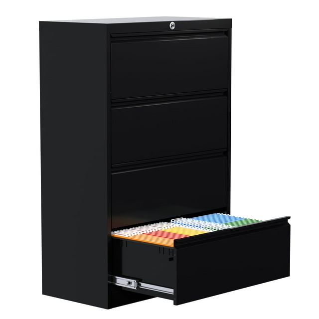Metal 4 Drawer Lateral File Locking Office Filing for for Legal/Letter