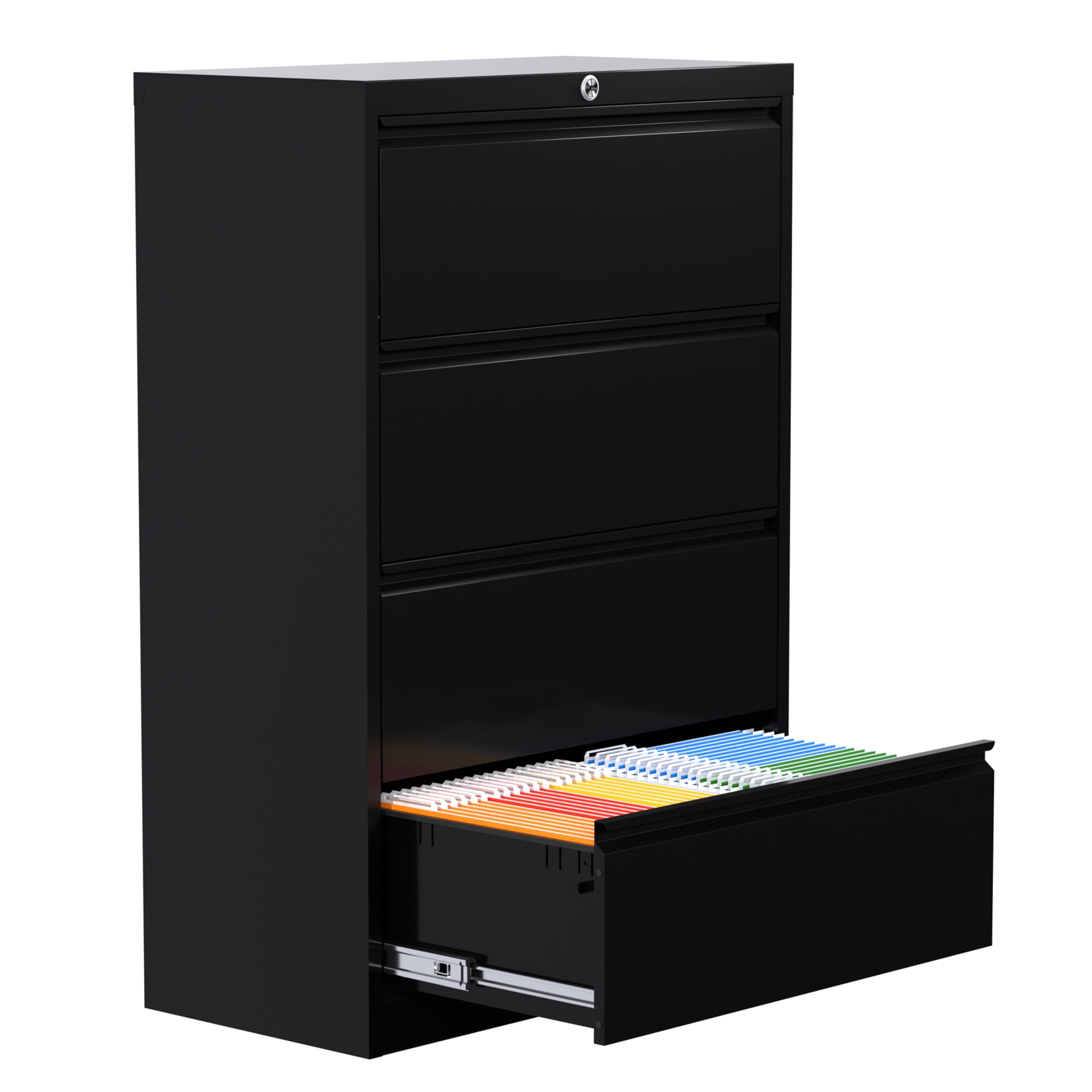 Metal 4 Drawer Lateral File Locking Office Filing