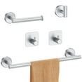 thumbnail image 1 of AndHot Bathroom Hardware Accessories Set, 5Pcs Stainless Steel Bath Towel Bar Set, 16'' Towel Racks Toilet Paper Holder for Bathroom Wall Mounted,Heavy Duty,Bathroom Hardware Accessories,Sliver, 1 of 7