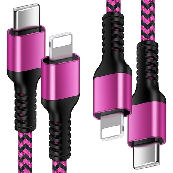 GAEF USB C Charger Charging Cable Compatible iPhone,2Pack Type C Charger Cable,6FT Nylon Braided Charging Cord Long Charger Cable,Fast Charging Cable High Speed Data Sync Compatible iPhone(Red)