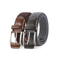thumbnail image 1 of GAEKEAO Belt for Men 2 Pack Elastic Braided 1 3/8" Stretch Men Belts for Casual Pants and Jeans,Gift Box, 1 of 9