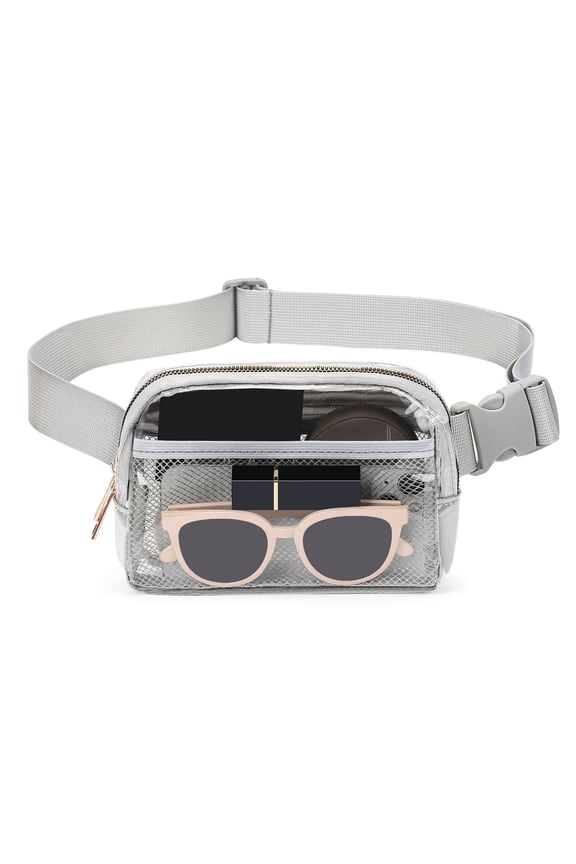 Clear Stadium-Approved Fanny Pack, Waterproof Crossbody Belt Bag for Men and Women