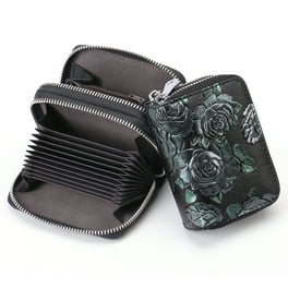 Women Double layer Leather Long Wallet Large Capacity Card Holder Wallet Purse Walmart