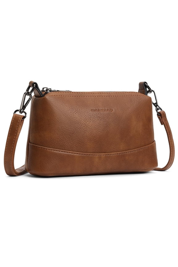 Women’s Small Crossbody Bag Vegan Leather Shoulder Purse Adjustable Strap Compact Travel Handbag for Daily Use