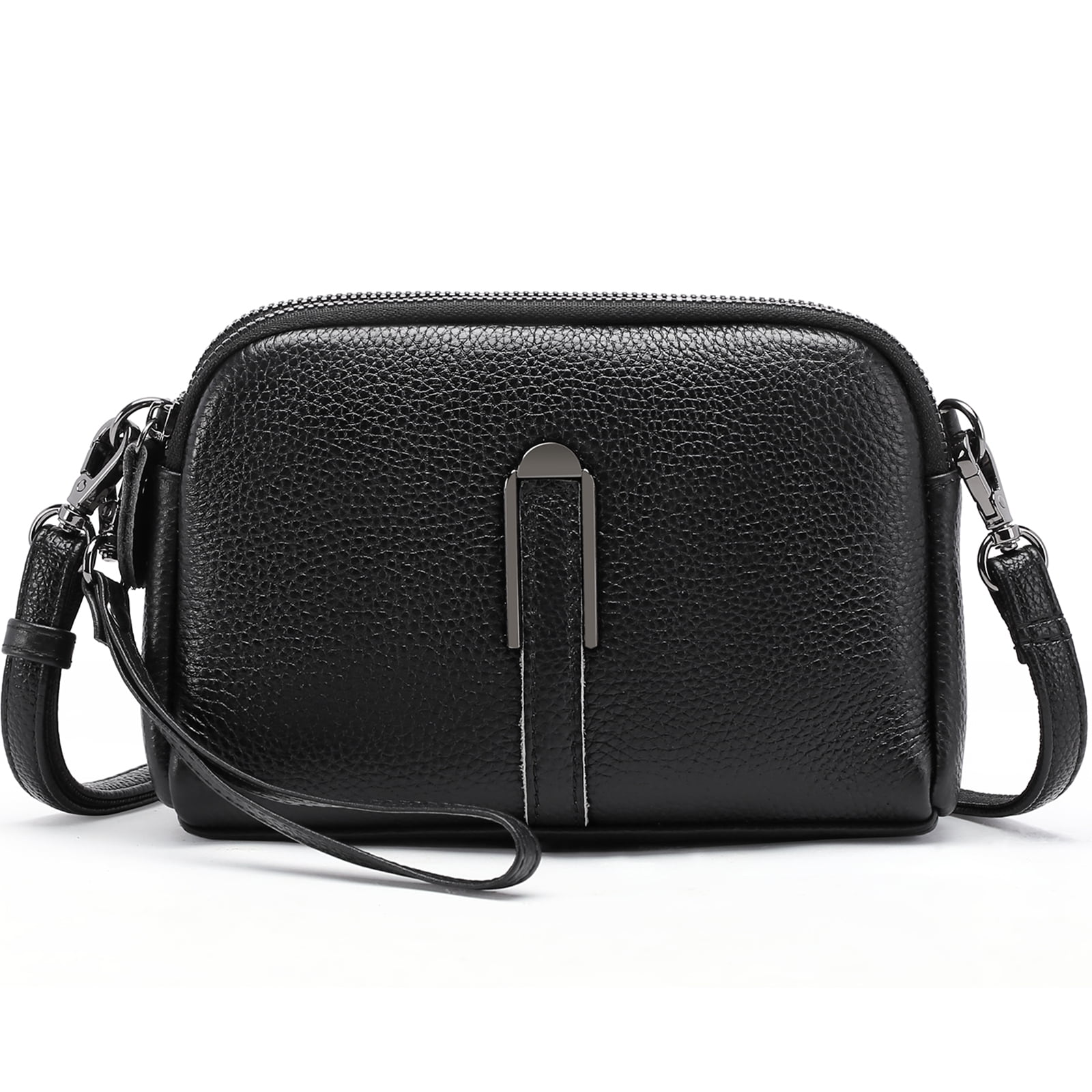 Meitianfacai Small Leather Crossbody Bag – Lightweight Cell Phone Wallet