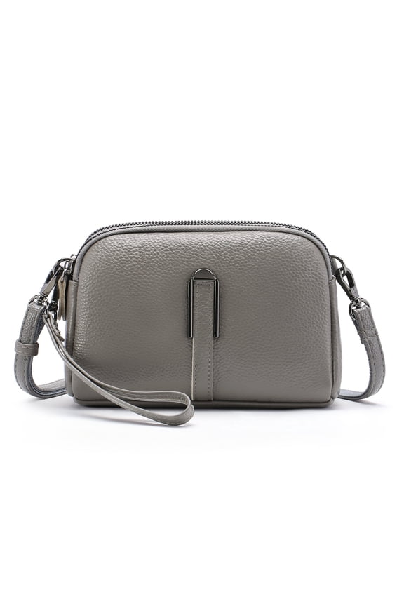 Crossbody Bags for Women Leather Shoulder Purse with Adjustable Strap & Top Zipper