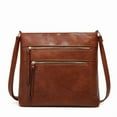 thumbnail image 1 of GAEKEAO Crossbody for Women Vegan Leather Casual Satchel Bag Shoulder Purse with Side Pockets and Adjustable Strap, 1 of 6