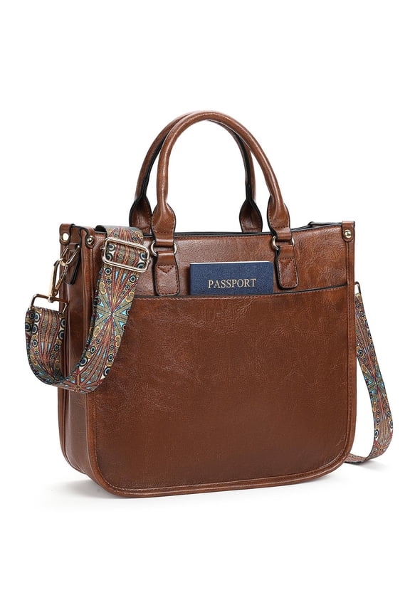 Crossbody Bags for Women Leather Top Handle for Ladies Tote Shoulder Bag Satchel Purse with Adjustable Strap