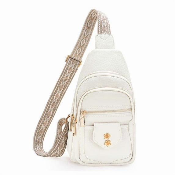 GAEKEAO Sling Bag Crossbody Bags for Women Vegan Leather Fanny Pack Chest Travel Anti Theft Purse Shoulder Bag handbags Gifts