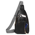 thumbnail image 1 of GAEKEAO Sling Bag for Women Crossbody Bags Fanny Pack Vegan Leather Chest Bag Travel Shoulder Belt Purse Backpack Gifts, 1 of 7