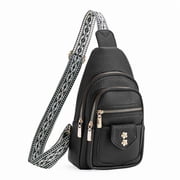 GAEKEAO Sling Bag Crossbody Bags for Women Vegan Leather Fanny Pack Chest Travel Anti Theft Purse Shoulder Bag handbags Gifts