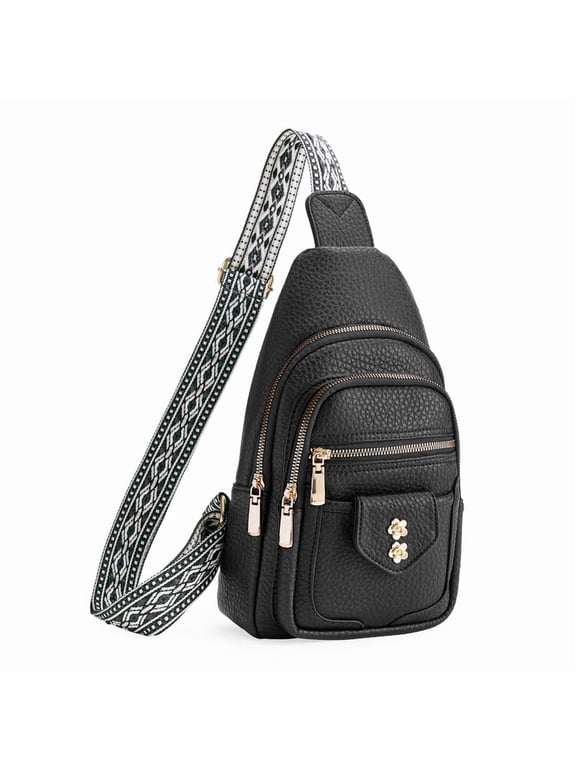 Sling Bag Crossbody Bags for Women Vegan Leather Fanny Pack Chest Travel Anti Theft Purse Shoulder Bag handbags Gifts