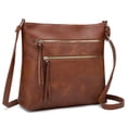 thumbnail image 1 of GAEKEAO Crossbody for Women Vegan Leather Casual Satchel Bag Shoulder Purse with Zipper Pockets and Adjustable Strap, 1 of 6