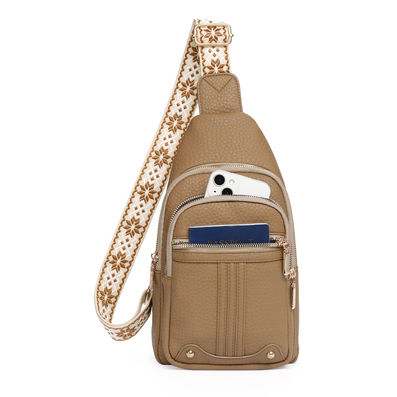 GAEKEAO Women's Small Leather Crossbody Bag – Adjustable Strap, Multiple Pockets, Shoulder Bag 11 thumbnail image
