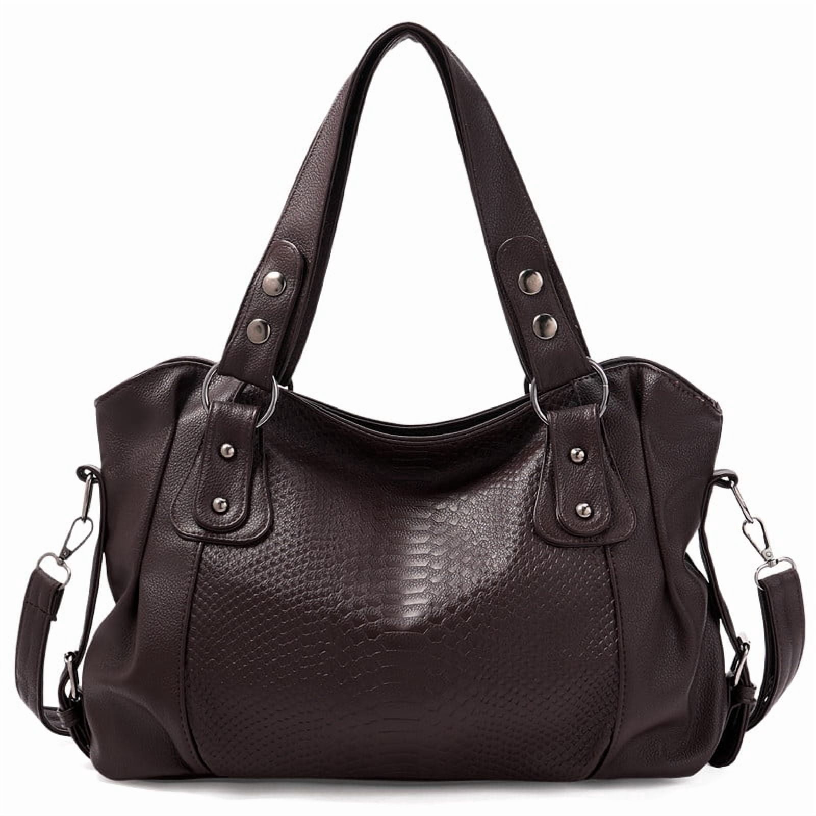 GAEKEAO Women’s Satchel Handbag Spacious Shoulder Purse with Detachable Strap