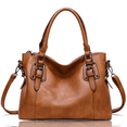 thumbnail image 1 of GAEKEAO Satchel Handbag for Women with Shoulder Strap Medium Top Handle Purse Crossbody Bag Soft Leather Work Tote, 1 of 6