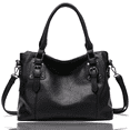 thumbnail image 1 of GAEKEAO Satchel Handbag for Women with Shoulder Strap Medium Top Handle Purse Crossbody Bag Soft Leather Work Tote, 1 of 7