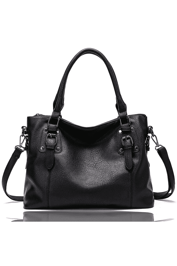 Satchel Handbag for Women with Shoulder Strap Medium Top Handle Purse Crossbody Bag Soft Leather Work Tote