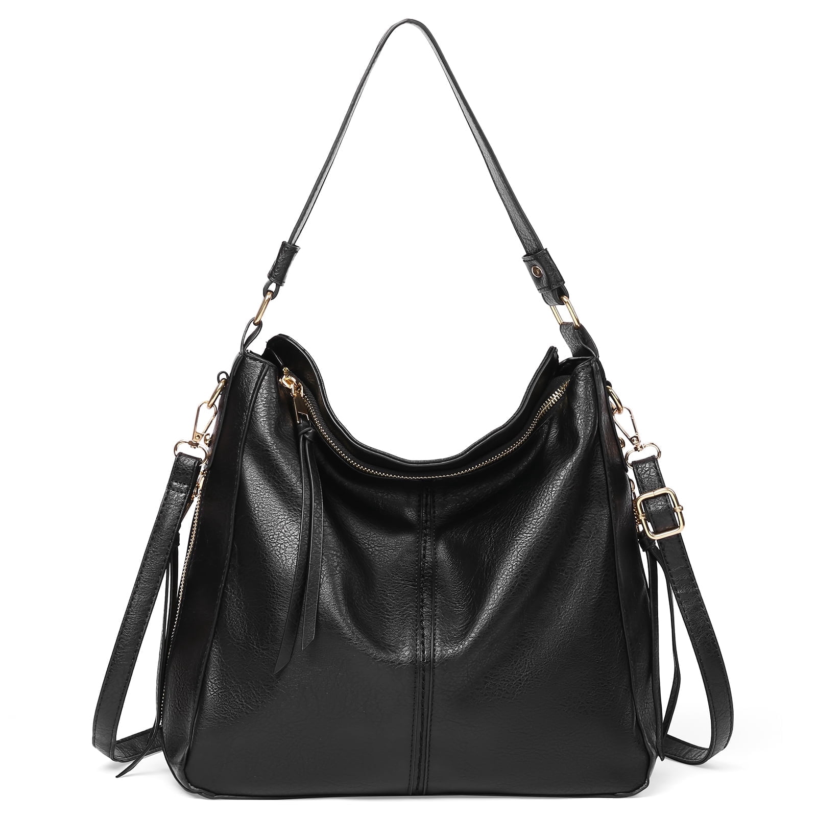 GAEKEAO Hobo Bag for Women, Large Soft Leather Shoulder Bag with Adjustable Strap, Slouchy Crossbody Handbag for Daily Work