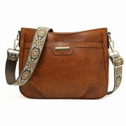 GAEKEAO Crossbody Bags for Women Vegan Leather Hobo Purses Shoulder Handbags for Daily Multi Pockets Satchel With Wide Adjustable Strap