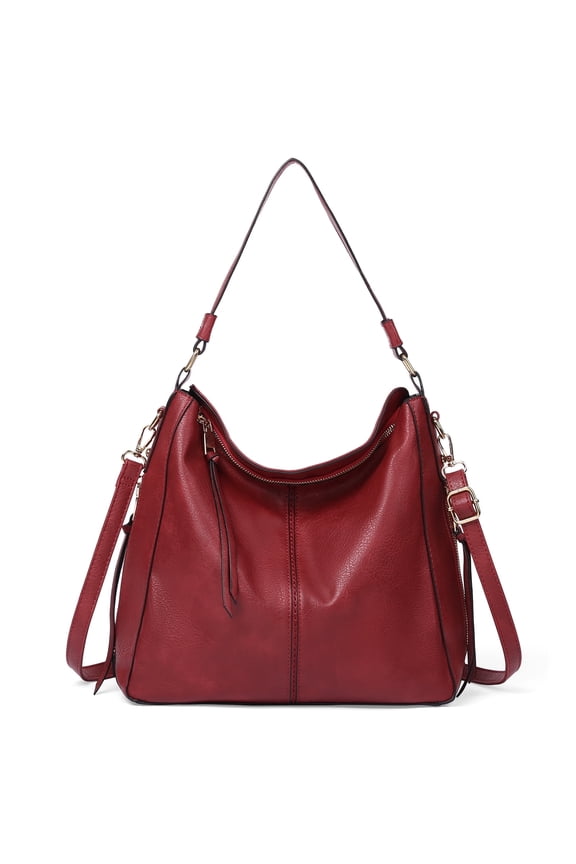 Hobo Crossbody Bags for Women Faux Leather Handbags Large Shoulder Bag Bucket Purse