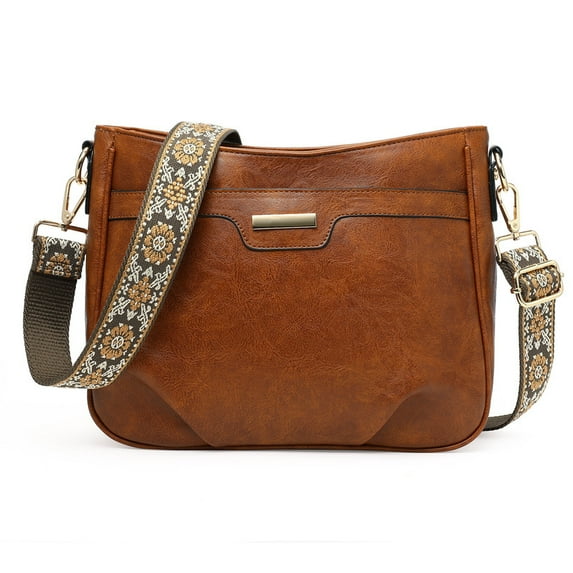 GAEKEAO Crossbody Bags for Women Vegan Leather Shoulder Handbags Pockets Satchel With Wide Adjustable Strap