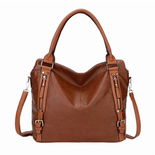 GAEKEAO Hobo Bag for Women, Large Soft Leather Shoulder Bag with Adjustable Strap, Slouchy Crossbody Handbag for Daily Work