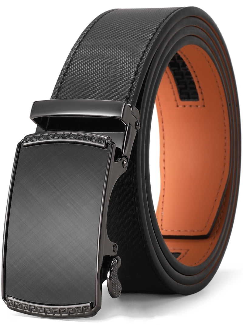 GAEKEAO Leather Ratchet Belt for Men Automatic Adjustable  display picture 2