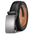 thumbnail image 1 of GAEKEAO Ratchet Belt for Men Genuine Leather 1 3/8" - Micro-Adjust Buckle Trim to Fit Dress Belt Casual to Formal Gift Boxed, 1 of 9