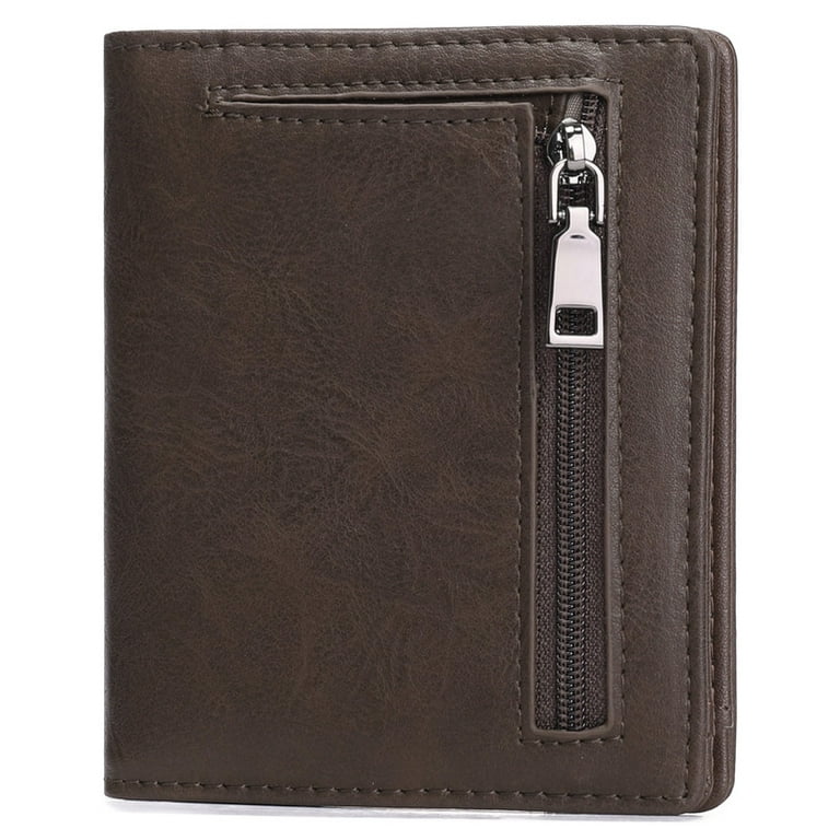 Minimalist Leather Wallet RFID Blocking Bifold Slim Genuine