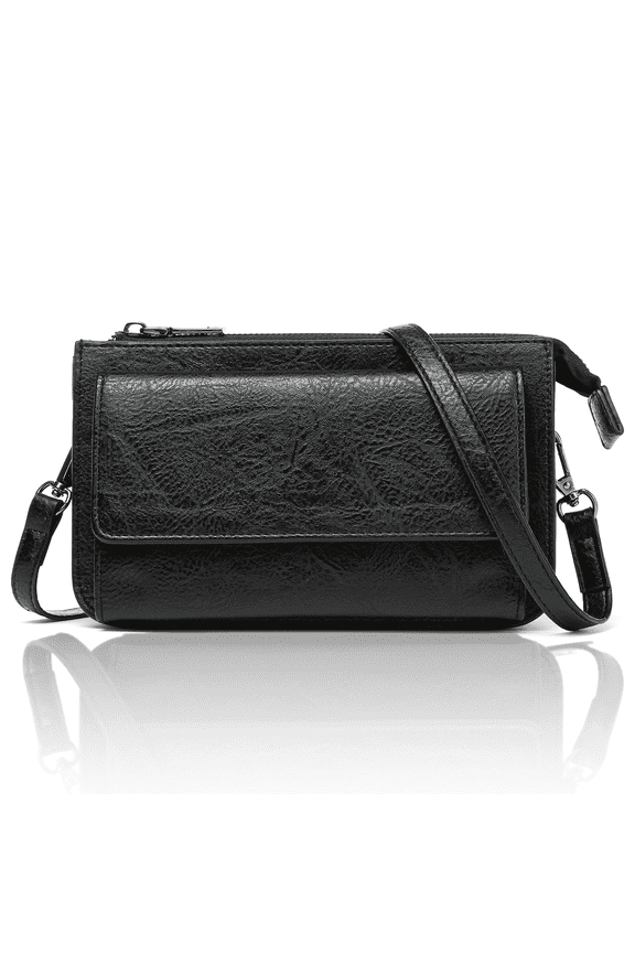 Crossbody Bags for Women Large Capacity Leather Phone Purse Women Wallet with RFID Blocking Credit Card Slots Removable shoulder strap