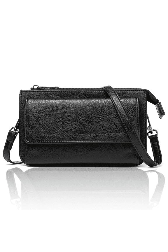 Crossbody Bags for Women Large Capacity Leather Phone Purse Women Wallet with RFID Blocking Credit Card Slots Removable shoulder strap