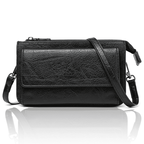 GAEKEAO Crossbody Bags for Women Large Capacity Leather Phone Purse Women Wallet with RFID Blocking Credit Card Slots Removable shoulder strap