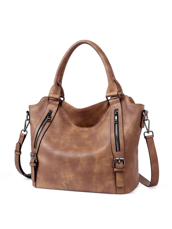 Purses and Handbag for Women Leather Tote Bag Purse and Handbags, Satchel Shoulder Crossbody Top Handle Bags with Zipper