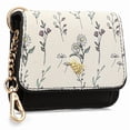 thumbnail image 1 of GAEKEAO Small Wallet for Women RFID Blocking Slim Keychian Wallet Floral Vegan Leather Card Holder with Zip Pocket ID Window, 1 of 7