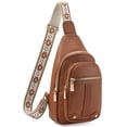 thumbnail image 1 of GAEKEAO Sling Bag for Women Crossbody Bags Fanny Pack Vegan Leather Chest Bag Travel Shoulder Belt Purse Backpack Gifts, 1 of 6